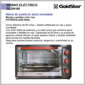 HORNO ELECTRICO 60LTS GOLDSTAR GLDH60 (R)