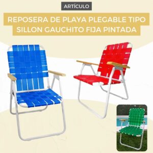 SILLON REPOSERA FIJA PLAYERA TRENZADA