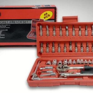 SET DESTORNILLADOR + LLAVES TUBO SOCKET - 46PCS (R)