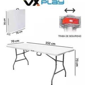 MESA PLEGABLE VXPLAY 1.52 CM RECTANGULAR CAMPING VALIJA (R)