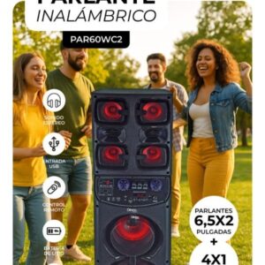 PARLANTE BLUETOOTH INALAMBRICO DINAX PAR60WC2 (R)