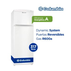 HELADERA COLUMBIA CHD32/10 C/FREEZER CICLICA 317LTS BLANCA