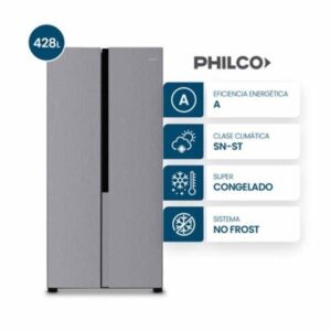 HELADERA PHILCO PSHB450X 428L INOX.(R)