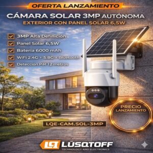 CAMARA LUSQTOFF SOLAR --3MP-- (R)