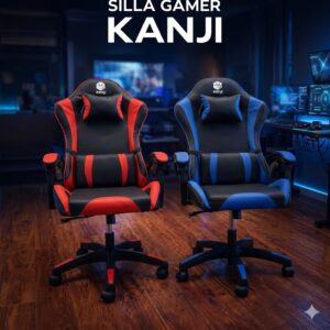 SILLA GAMER KANJI CUERINA GIRATORIA  -R-