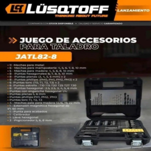 JUEGO SET 82 PIEZAS MECHAS PUNTAS LUSQTOFF JATL82-8 MALETIN (R) (R)