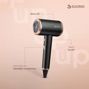 SECADOR DE PELO SUONO 1600W NEGRO HOG0257NEG