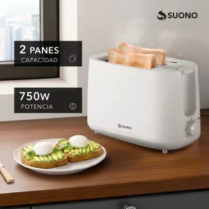 TOSTADORA SUONO HOG0382BLA-2 REBANADAS-BLANCA-(R)