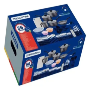 BATERIA DE COCINA TRAMONTINA DE 57 PIEZAS OLLAS CUBIERTOS UTENSILIOS ACCESORIOS (R)