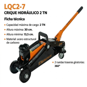 CRIQUE CARRITO GATO HIDRAULICO 2TN LUSQTOFF LQC2-7 (R)