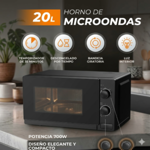 MICROONDAS LUSQTOFF 20LTS LQE73 MECANICO (R)